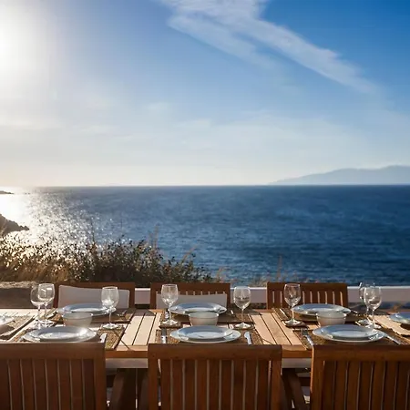 Presidential Mykonos Poseidonia 5 Bedrooms Stunning Sea Views ヴィラ