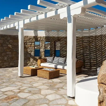 ヴィラ Presidential Mykonos Poseidonia 5 Bedrooms Stunning Sea Views プサロウ