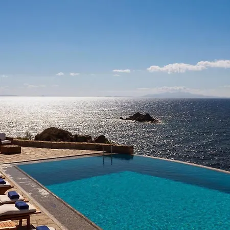 Presidential Mykonos Poseidonia 5 Bedrooms Stunning Sea Views ヴィラ プサロウ