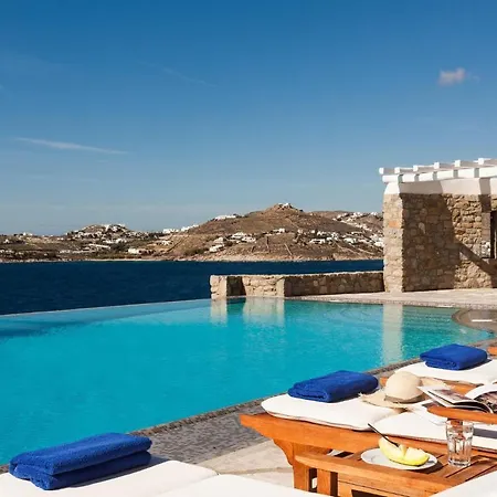 Presidential Mykonos Poseidonia 5 Bedrooms Stunning Sea Views プサロウ