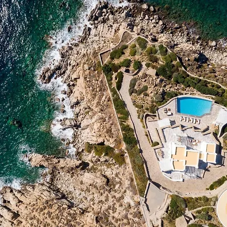 Presidential Mykonos Poseidonia 5 Bedrooms Stunning Sea Views ヴィラ プサロウ