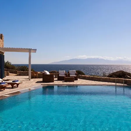 Presidential Mykonos Poseidonia 5 Bedrooms Stunning Sea Views プサロウ