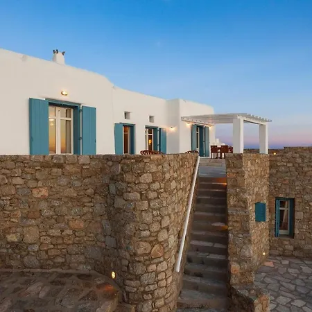 Presidential Mykonos Poseidonia 5 Bedrooms Stunning Sea Views ヴィラ
