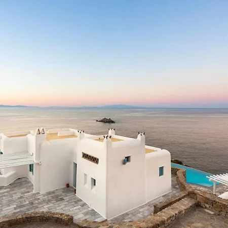Presidential Mykonos Poseidonia 5 Bedrooms Stunning Sea Views * プサロウ